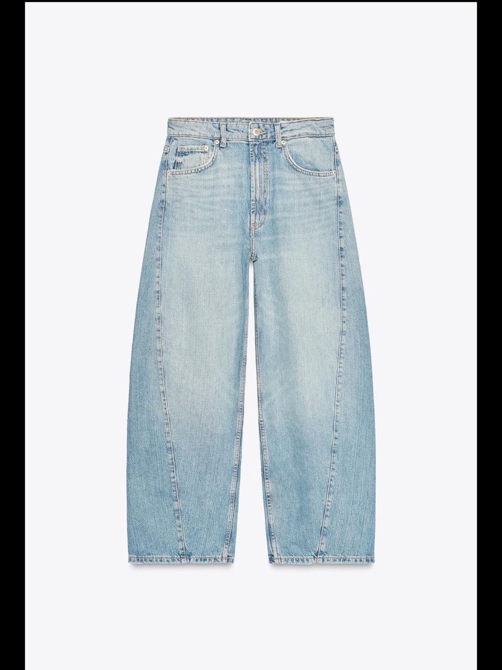 Zara TRF mid-rise baggy barrel Women’s Jeans